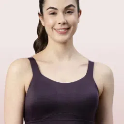 Enamor Dark Purple Multiway Sports Bra-image-21