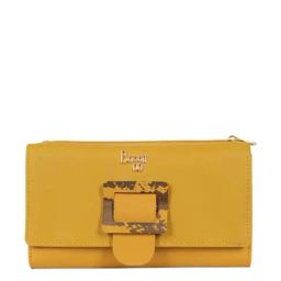 Baggit Yellow Solid Tri-Fold Wallet for Women-image-14