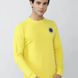 Academy By Van Heusen Yellow Slim Fit SweatShirt-picture-30
