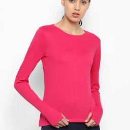 Appulse Dark Pink Cotton Slim Fit T-Shirt-picture-25