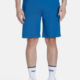 Puma Blue Cotton Regular Fit Shorts-picture-45
