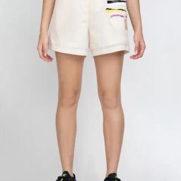 Adidas Originals Beige Printed Sports Shorts-image-105