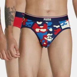 Puma Multicolor Regular Fit Briefs - Pack of 2-image-24