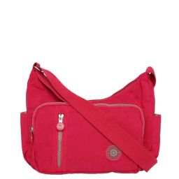 Baomi Pink Solid Medium Sling Handbag-image-54