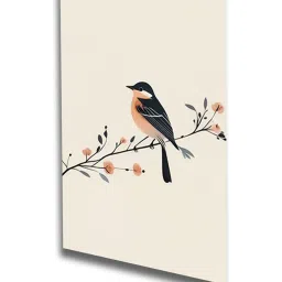 Nestroots Bird Multi Frame Floral Canvas Wall Painting - Set of 4 image 3