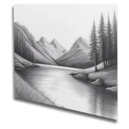 Nestroots Serene River and Tree Multi Frame Printed Canvas Wall Painting - Set of 4 image 3
