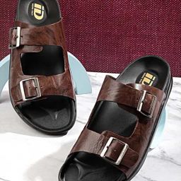ID Men's Brown Casual Sandals-40