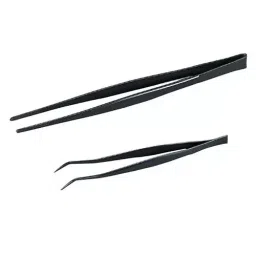 AS ONE Bent Tip Coating Tweezers Stainless Steel 240 mm, 240 direct-11