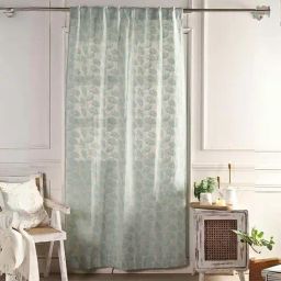 Peepul Tree Handcrafted Cotton Sheer Curtain- Premium Banaras Cutwork Design - 5 Feet (Pack of 1)-21