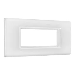 Legrand Cover Plate with Support Frame Allzy White 6 Module, 6813 04 (Pack of 5)-14