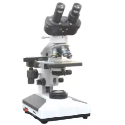 LABX SOLUTIONS Grey and Black Color Diecast Aluminium Binocular Compound Microscope LXM-40-28