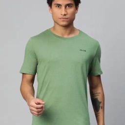 ALCIS Green Regular Fit Printed Sports T-Shirt-image-49