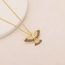 GIVA 92.5 Sterling Silver Phoenix Pendant with Chain for Women-image-5