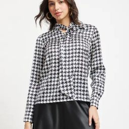 Fablestreet White & Black Printed Top-image-18