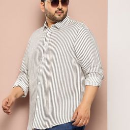 Sztori Plus Size Striped Casual Shirt-picture-28