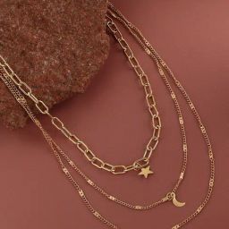 SOHI Gold Sleek Minimalist Necklace-image-20