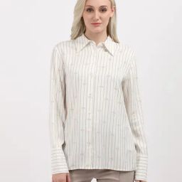 TOMMY HILFIGER Off White Printed Shirt-image-57