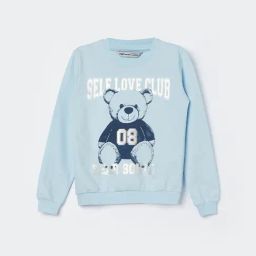 Fame Forever by Lifestyle Girls Light Blue Cotton Printed Sweatshirt-picture-20