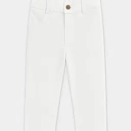 Miarcus Kids White Regular Fit Trousers-picture-9