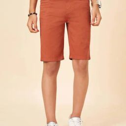 Coolsters by Pantaloons Kids Jaffa Orange Cotton Solid Shorts-picture-5