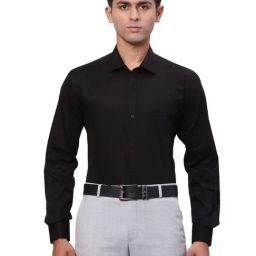 Park Avenue Black Slim Fit Shirts-image-69