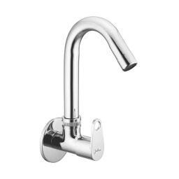 Jabra Sink Cock (L) Sky Series Brass Chrome Finish Wall Mount Silver-image-96