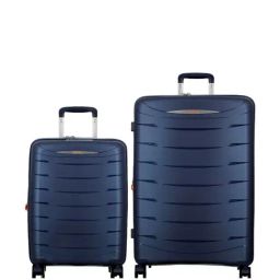 Jump Furano 2 Metallic Blue 8 Wheels Large Hard Cabin Trolley Bag Set of 2-image-10
