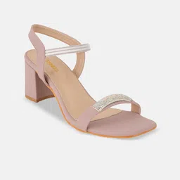 Rubeezz Women Embellished Party Block Sandals-picture-38