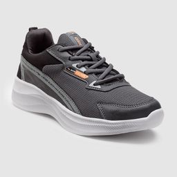 ASIAN Men Grey Mesh Running Non-Marking Shoes-35
