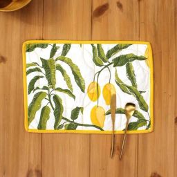 House This Rasaal Yellow & Green Cotton Placemats - Set of 2-23