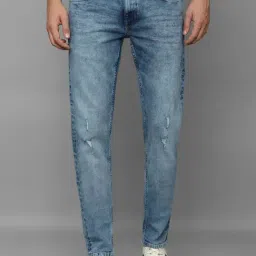 Allen Solly Jeans Blue Slim Fit Distressed Jeans-image-99