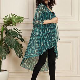 Fbella Abstract Printed Longline Ethnic Shrug image 4