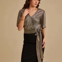Kazo Gold Embellished Top-image-28