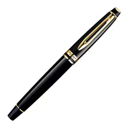 Waterman Expert Blue Roller Ball Pen Gold Trim Mars Black Body Color, 9000017132-image-23