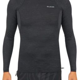 Olaian by Decathlon Black Skinny Fit Sports T-Shirt-image-41