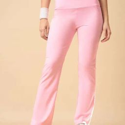 Color Capital Pink Fitted Sports Tights-image-123