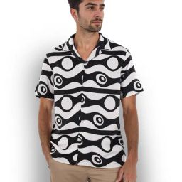 Celio* Black  Regular Fit Printed Shirts-image-41