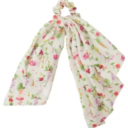 Accessorize London Floral Scarf Scrunchie-image-51