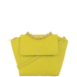 Baggit Lime PVC Solid Handbag-image-34