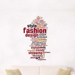 rawpockets White & Maroon Fashion Statement Quotes Wall Stickers-image-41