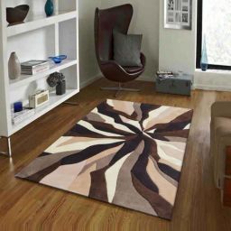 Presto Brown Wool Hand Tufted Carpet-image-65