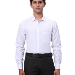 Park Avenue White Slim Fit Shirt-picture-7