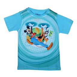 Mickey Mouse Family Boys Blue Mickey & Friends Printed Round Neck T-shirt-image-89