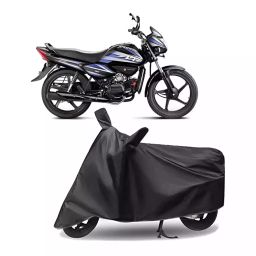 Auto Pearl Polyester Two Wheeler Cover for Hero Splendor NXG (Grey)-image-69