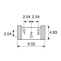 Vishay Through Hole Trimmer Resistor 1/2 W Power 2 kΩ Resistance Pin Terminal, M64Y202KB40 image 3