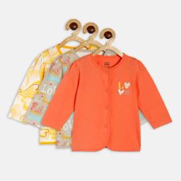 MINIKLUB Kids Multicolor Printed Full Sleeves Shirt (Pack Of 3)-image-62
