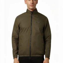 Van Heusen Green Regular Fit Hooded Jacket-image-28
