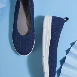 Carlton London Women's Navy Blue Slip-On Shoes-picture-29