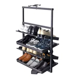 Olive 500x360x1340 mm 6 Layer 600 mm Cabinet Width Adustable Shoes Rack-image-33