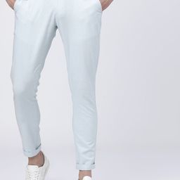 HIGHLANDER Men Blue Slim Fit Chinos Trousers-image-102